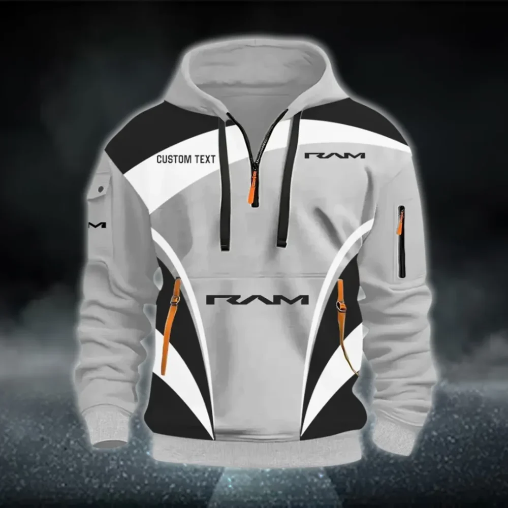 Trucks Hoodie Half Zip 3D Print, Comfortable Street Hoodie CAR514100925126