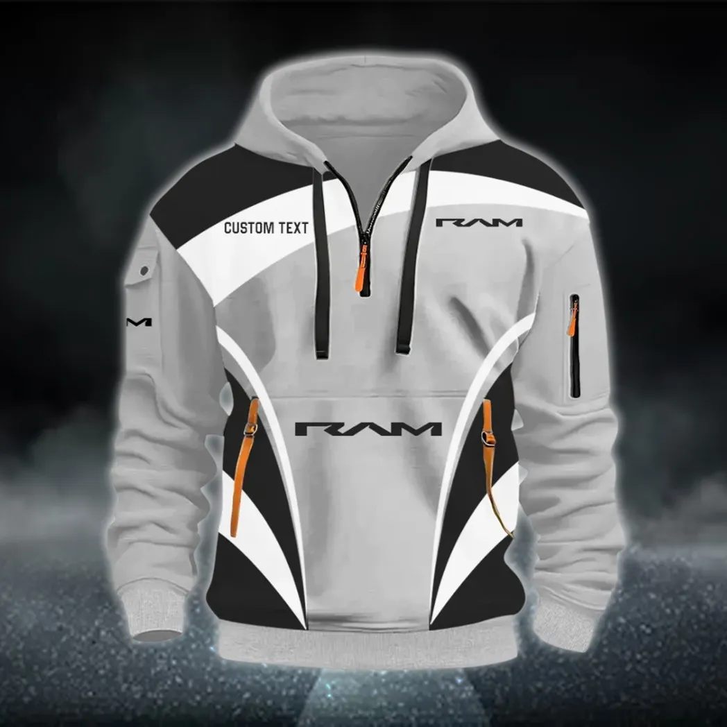 Trucks Hoodie Half Zip 3D Print, Comfortable Street Hoodie CAR514100925126