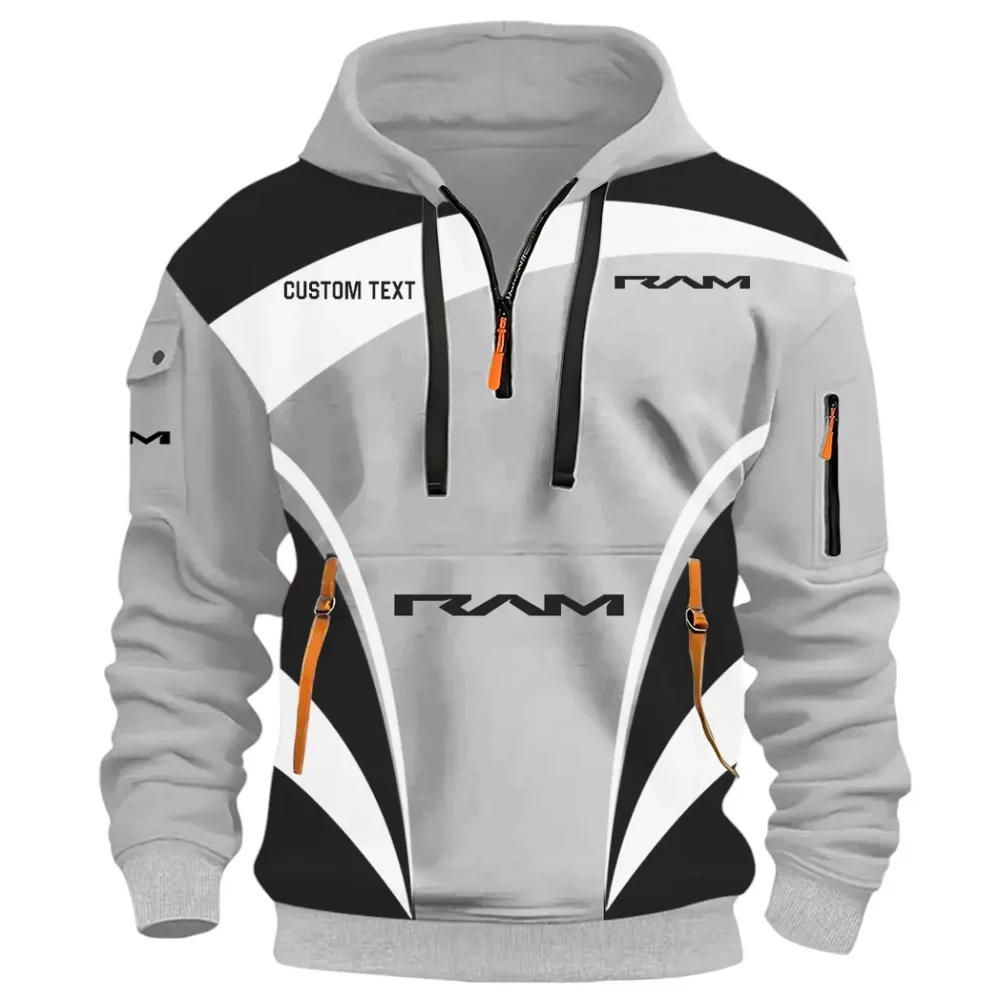 Trucks Hoodie Half Zip 3D Print, Comfortable Street Hoodie CAR514100925126 - Image 3