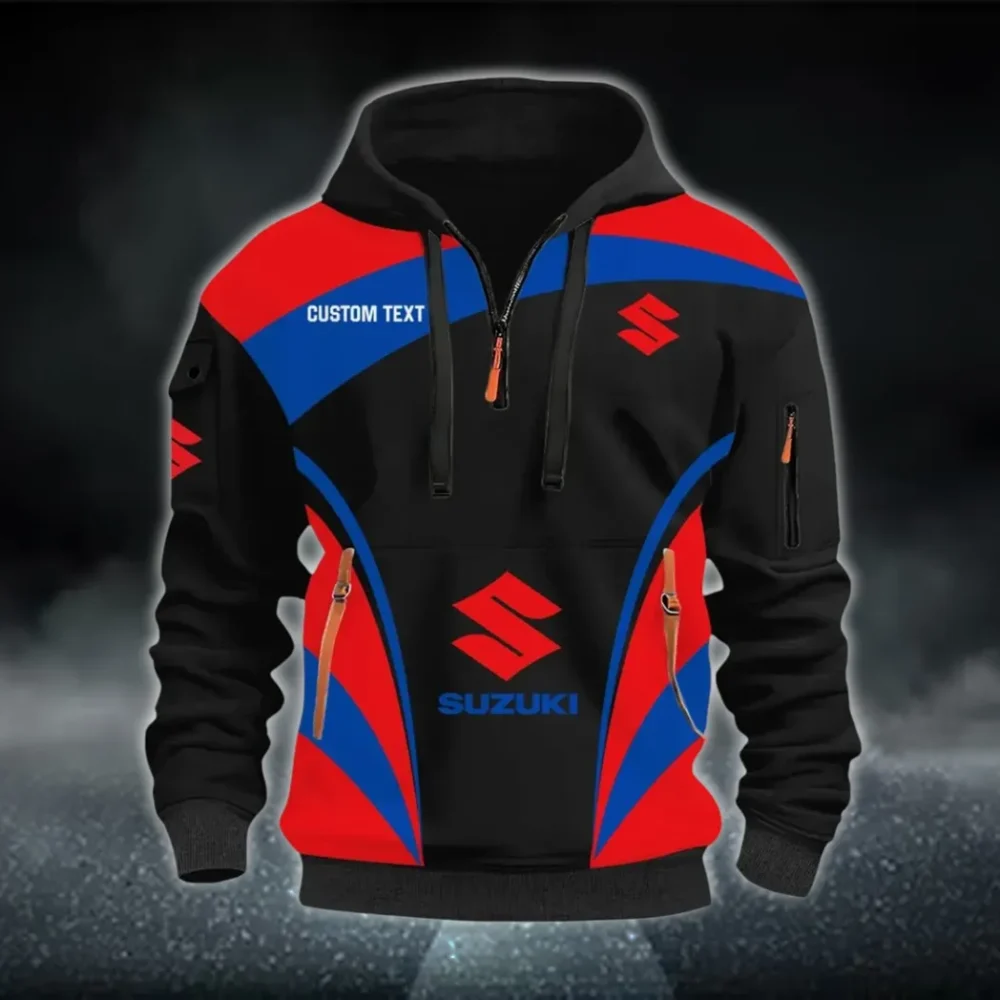 Racing Motor Hoodie Half Zip 3D Print, Adventure & Urban Fit Hoodie CAR514100925127