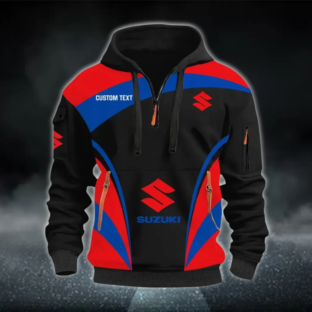 Racing Motor Hoodie Half Zip 3D Print, Adventure & Urban Fit Hoodie CAR514100925127