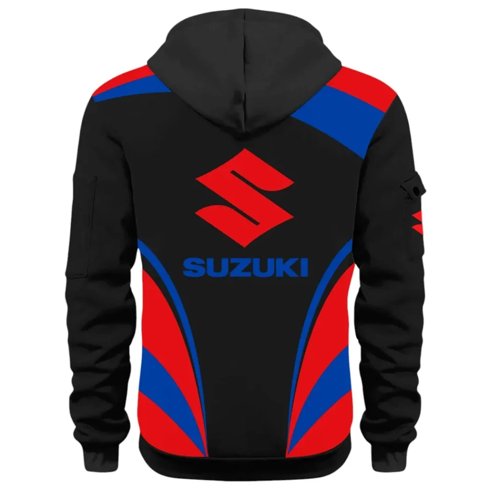 Racing Motor Hoodie Half Zip 3D Print, Adventure & Urban Fit Hoodie CAR514100925127 - Image 4