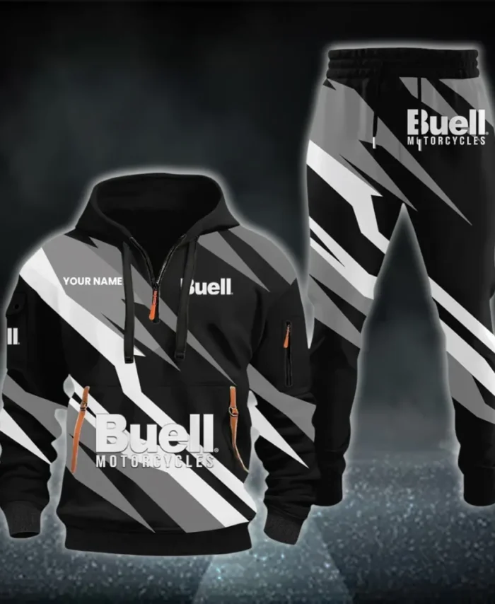 Street Racer Hoodie Half Zip x Sweatpants Set, Garage Life 3D Hoodie Set CAR514100925128