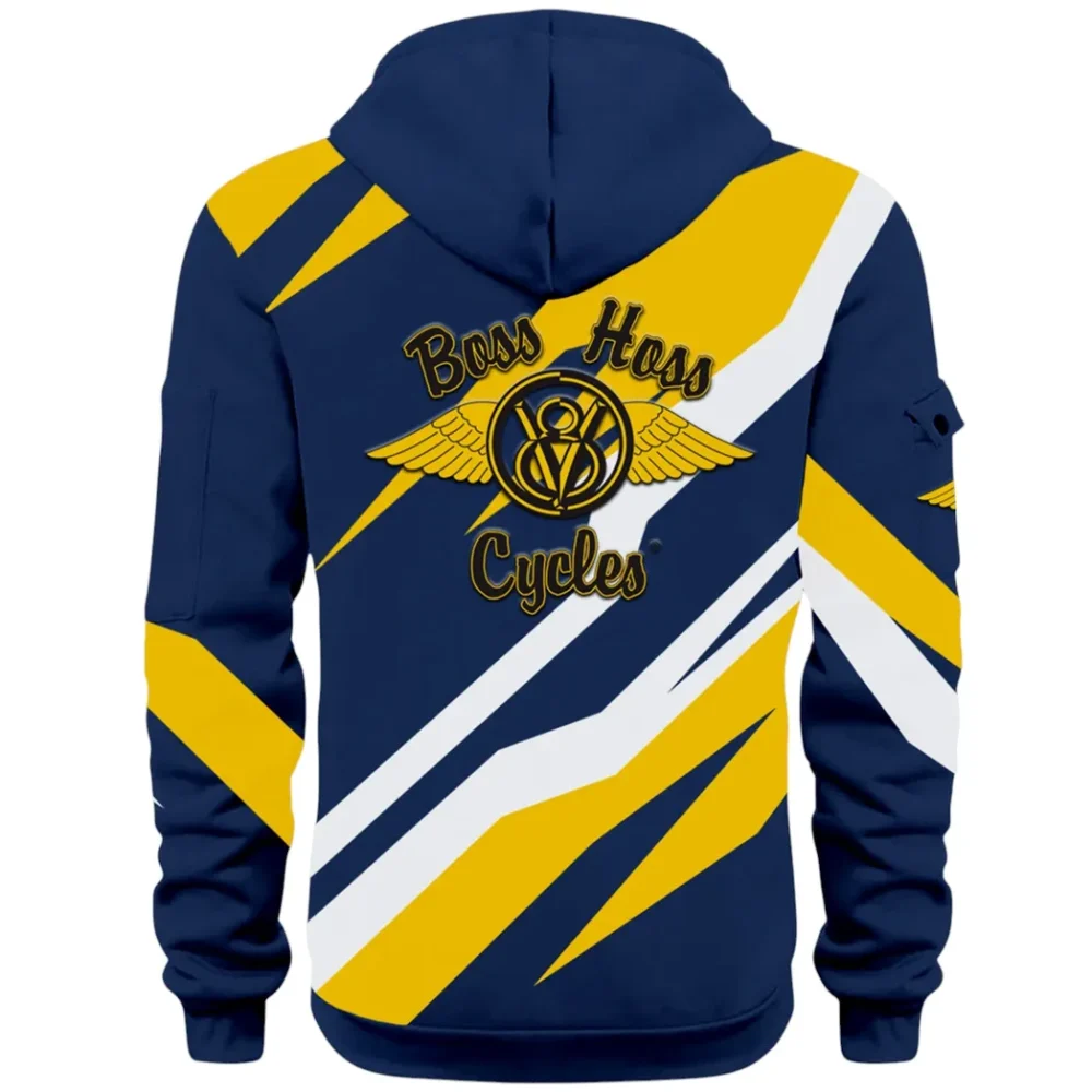Touring Chopper Hoodie Half Zip 3D Print, Comfortable Urban Hoodie CAR514100925129 - Image 4