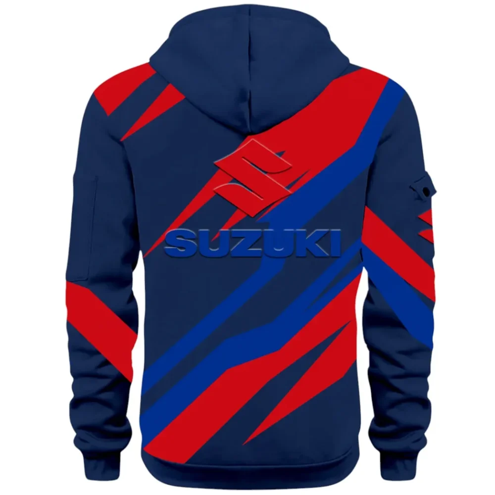 Racing Motor Hoodie Half Zip 3D Print, Everyday Casual Hoodie CAR514100925130 - Image 4