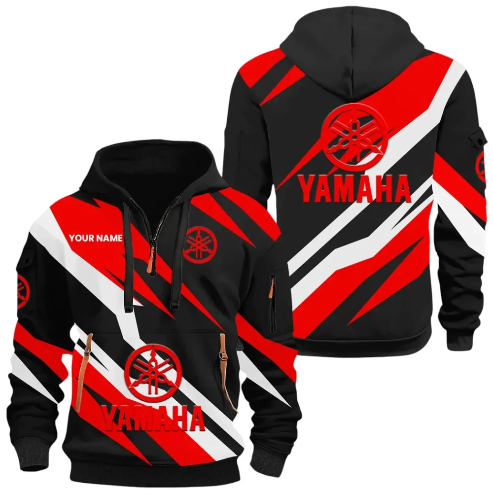 Racing Motor Hoodie Half Zip x Sweatpants Set, Ride-Inspired Half-Zip Hoodie Set CAR514100925133 - Image 3