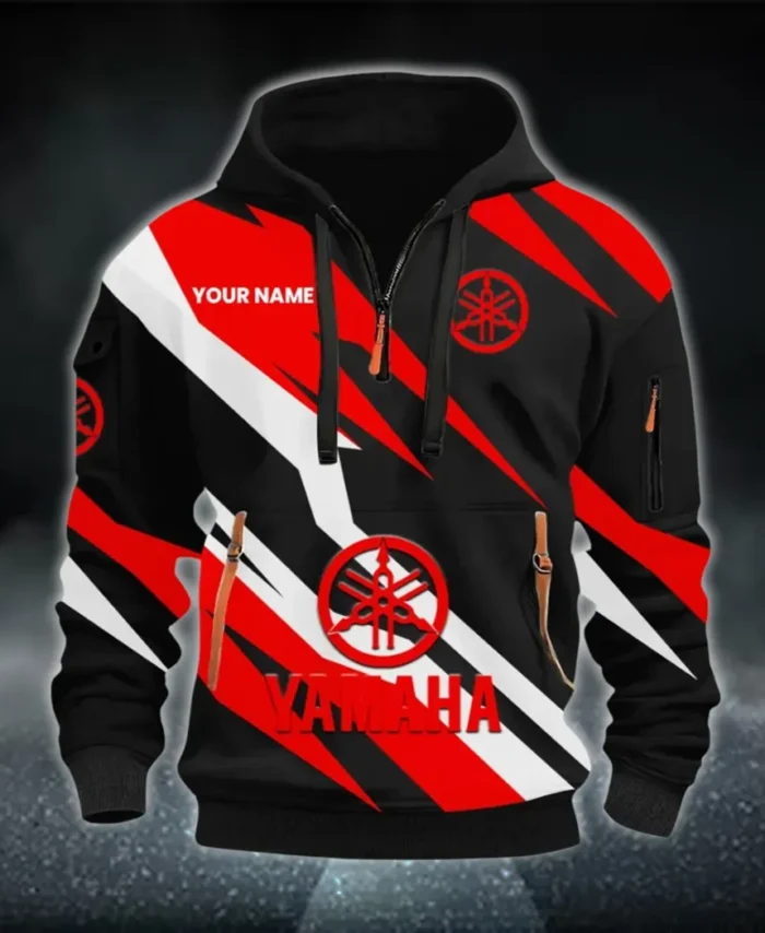 Racing Motor Hoodie Half Zip 3D Print, Sporty & Casual Everyday Wear Hoodie CAR514100925133