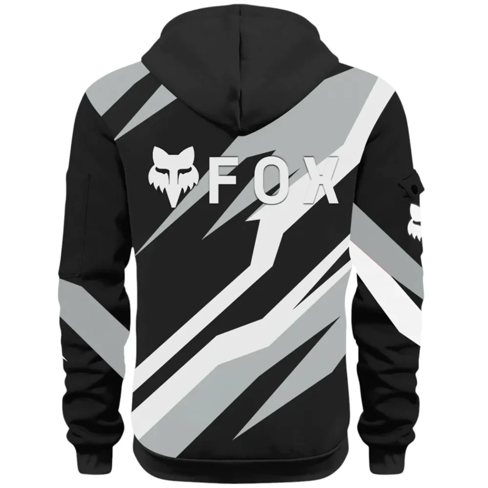 Racing Car Hoodie Half Zip 3D Print, Urban Style & Relaxed Fit Hoodie CAR514100925134 - Image 4