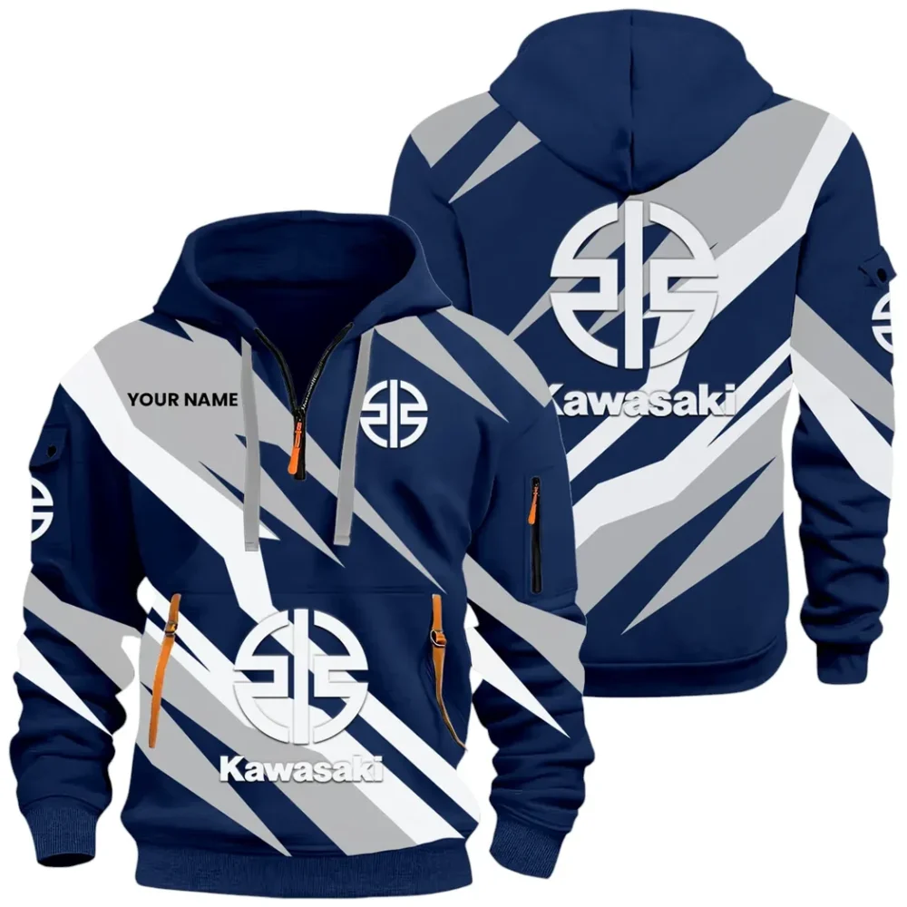 Racing Motor Hoodie Half Zip x Sweatpants Set, High-Performance Driver Tracksuit CAR514100925135 - Image 3