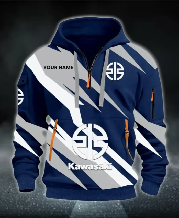 Racing Motor Hoodie Half Zip 3D Print, Adventure-Ready Comfortable Hoodie CAR514100925135