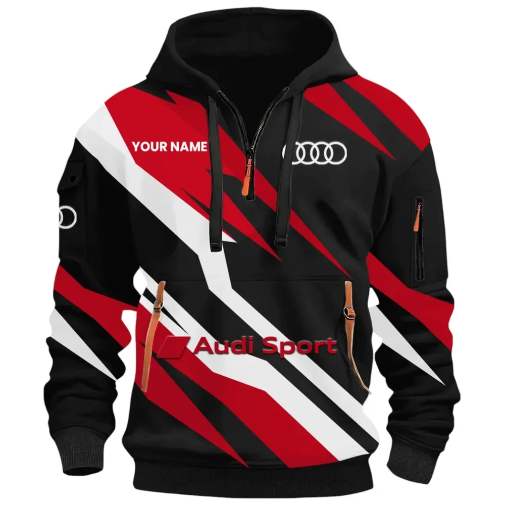 Garage Spirit Hoodie Half Zip 3D Print, Rugged & Comfortable Streetwear Outfit CAR514100925137 - Image 3