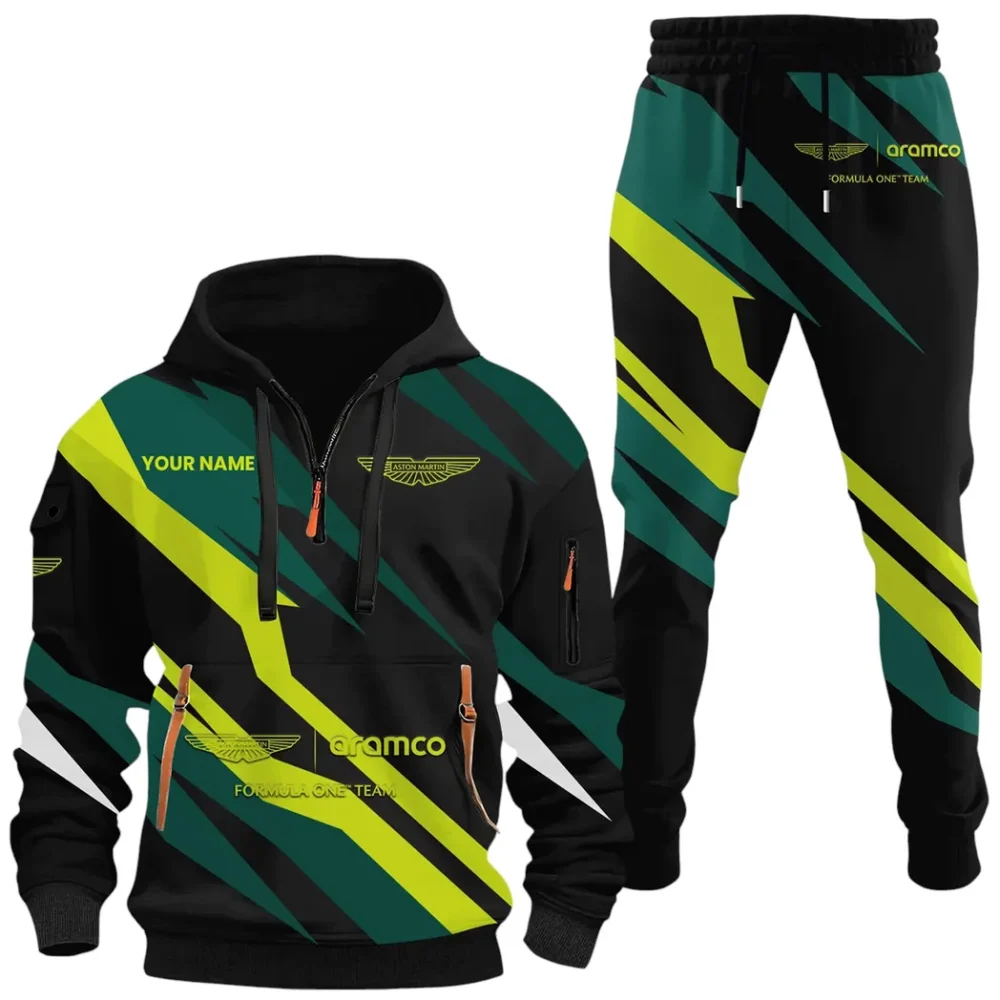 High-Performance Coupe Hoodie Half Zip x Sweatpants Set, High-Performance Driver Tracksuit CAR514100925139 - Image 2