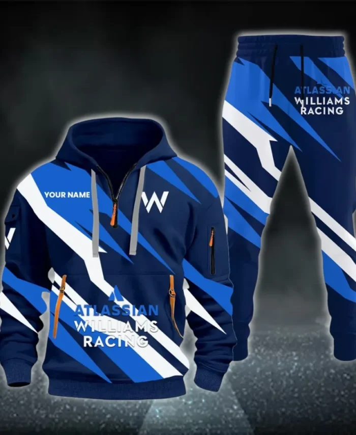 Racing Car Hoodie Half Zip x Sweatpants Set, Road Warrior 3D Outfit Set CAR514100925140