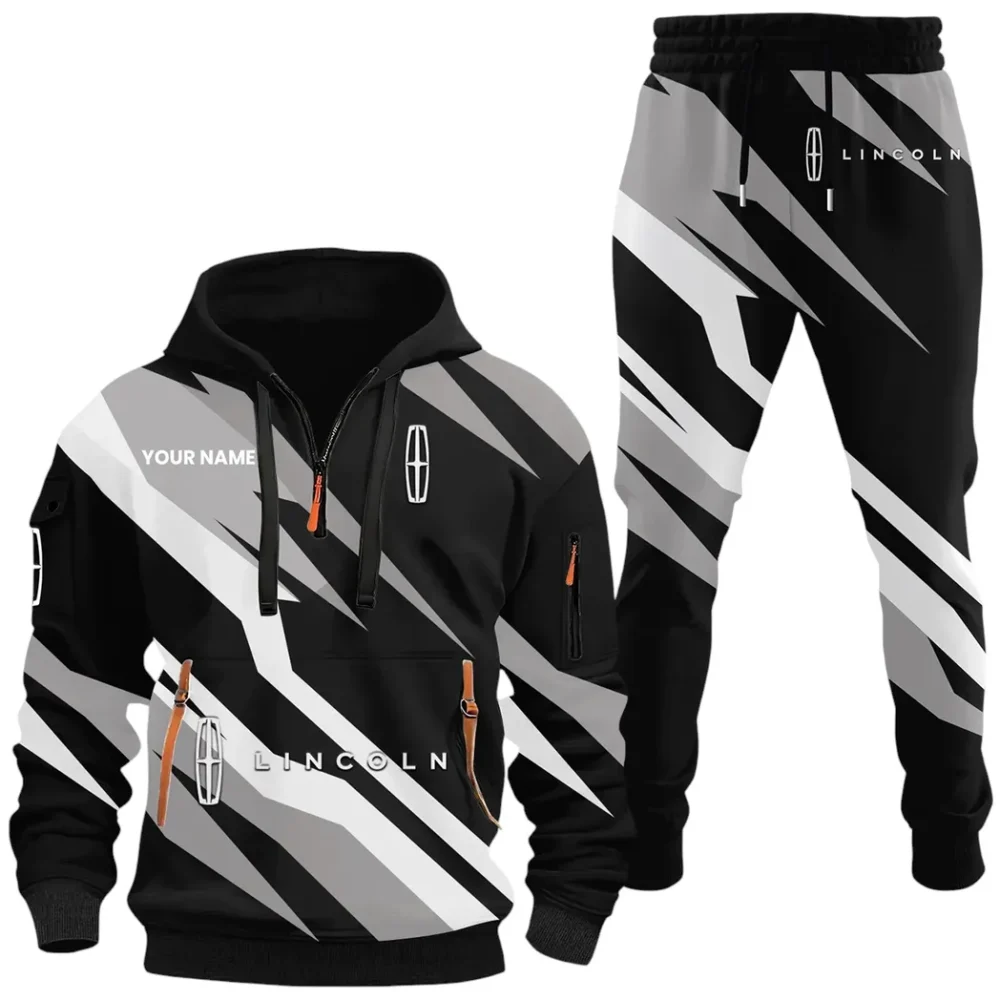 Upscale Vehicle Hoodie Half Zip x Sweatpants Set, 3D Printed Driver's Outfit CAR514100925142 - Image 2