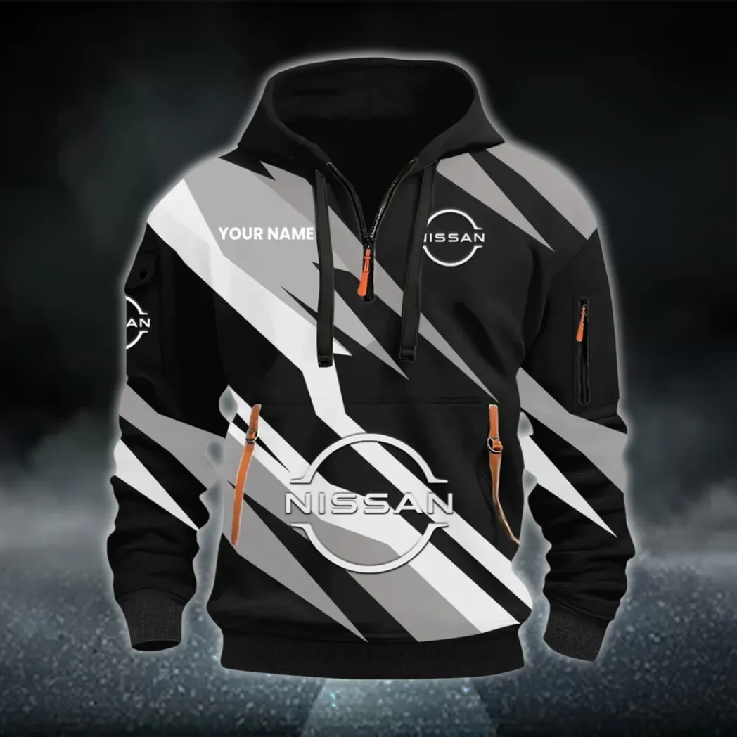 Electric Vehicle Hoodie Half Zip 3D Print, Rugged & Sporty Hoodie CAR514100925147