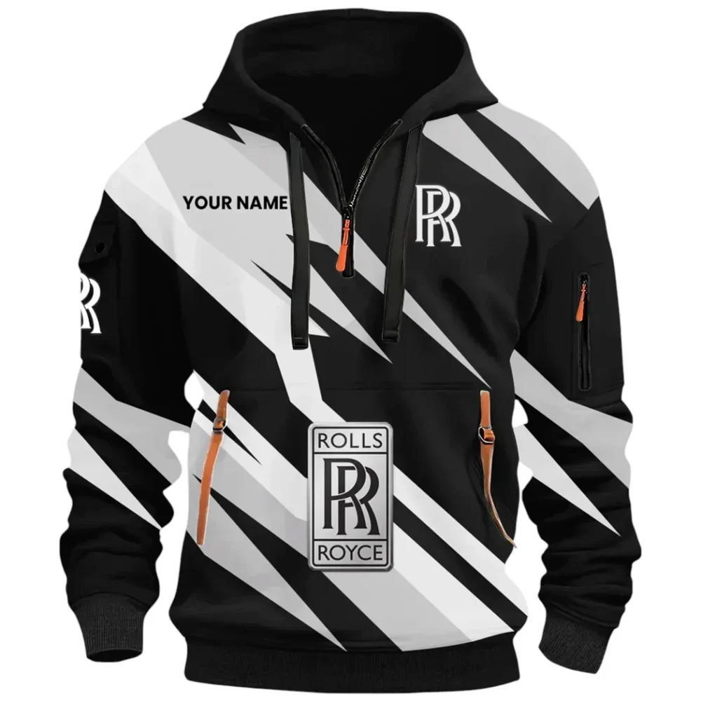 Luxury Auto Hoodie Half Zip 3D Print, Adventure-Ready Streetwear CAR514100925148 - Image 3