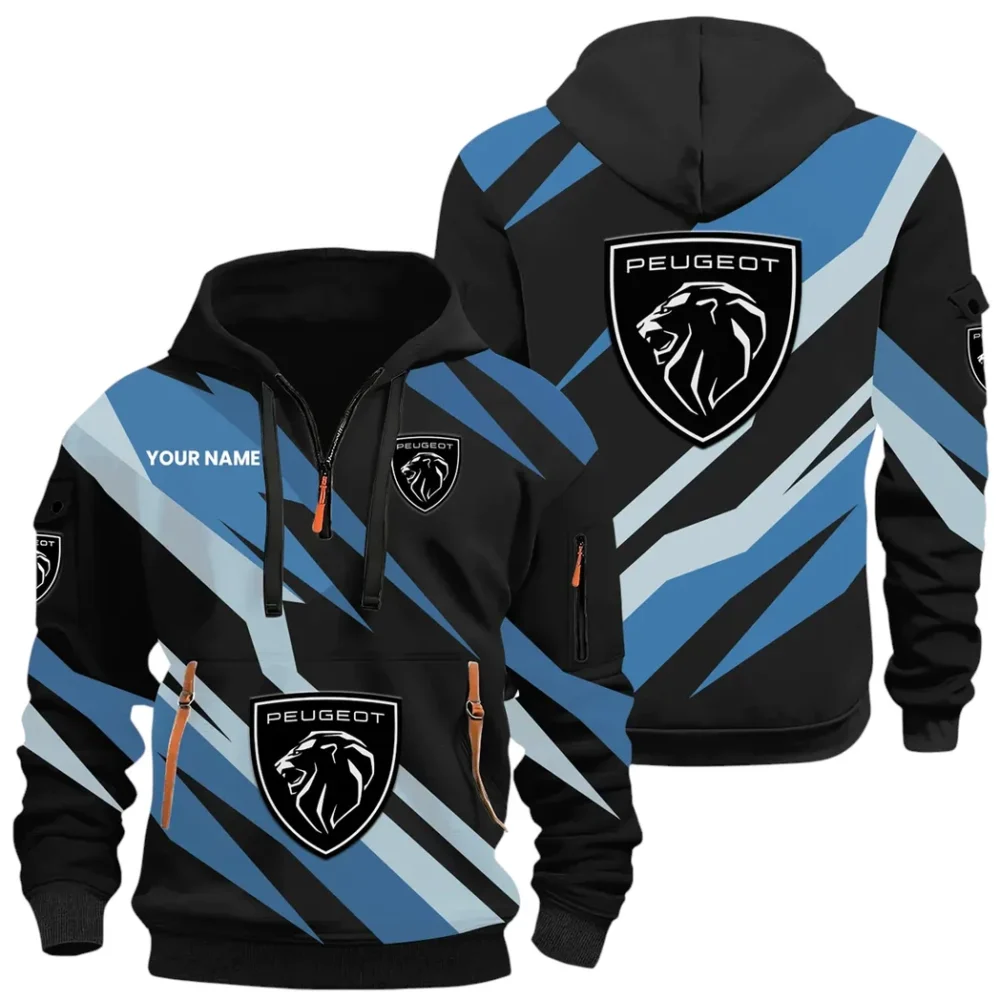 Family Auto Hoodie Half Zip x Sweatpants Set, Road Warrior 3D Outfit Set CAR514100925149 - Image 3