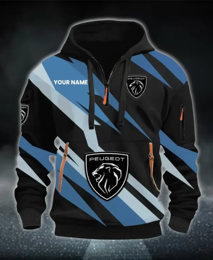 Family Auto Hoodie Half Zip 3D Print, Comfortable Daily Hoodie CAR514100925149