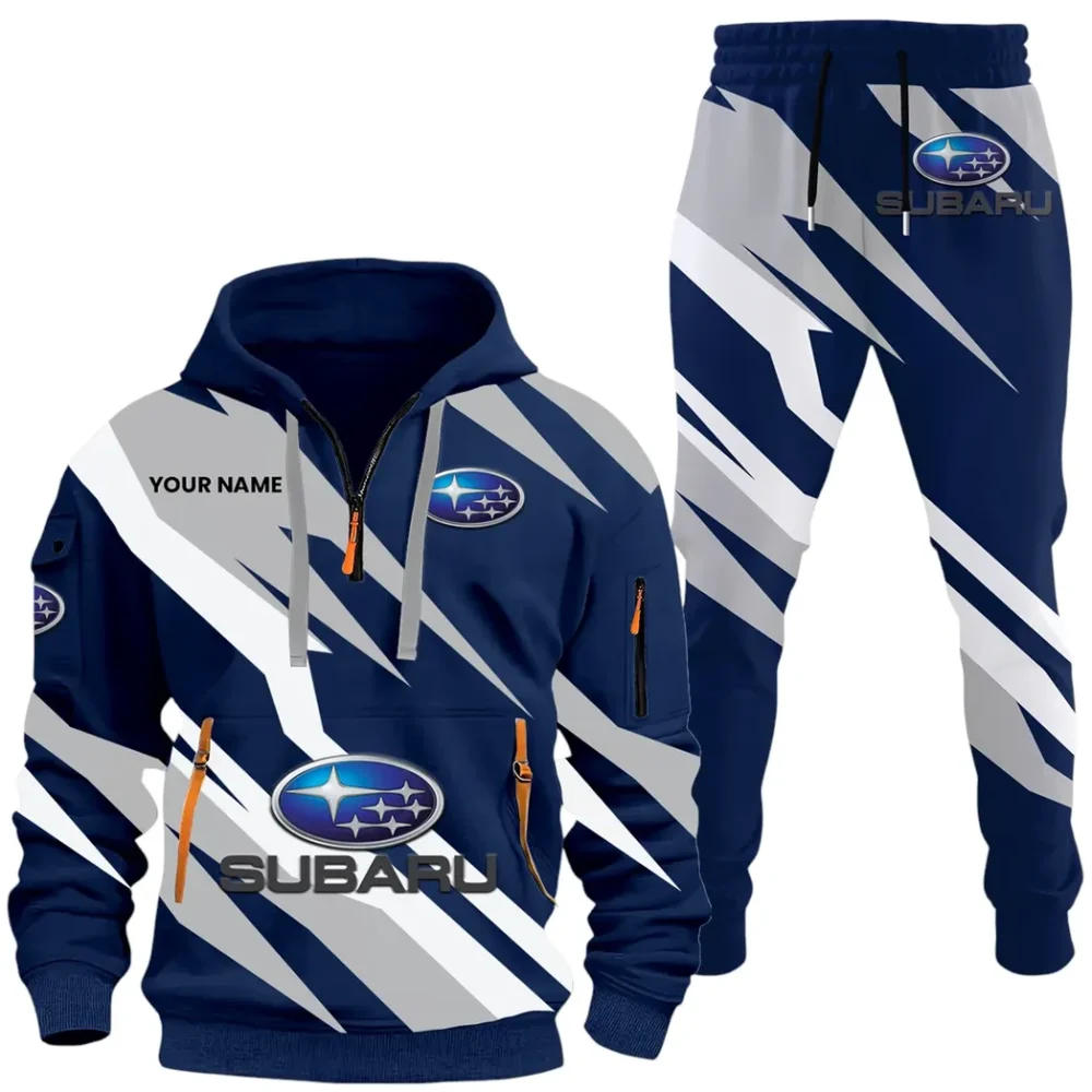 Touring Sedan Hoodie Half Zip x Sweatpants Set, Drive-Inspired Hoodie and Pants Set CAR514100925150 - Image 2