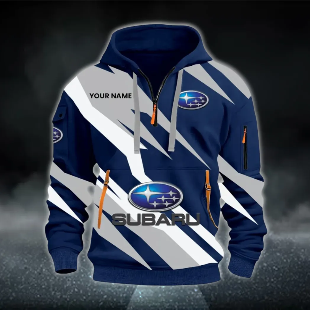 Touring Sedan Hoodie Half Zip 3D Print, Casual Street-Ready Hoodie CAR514100925150