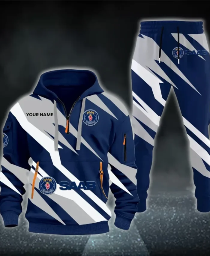 Utility Auto Hoodie Half Zip x Sweatpants Set, Custom Ride-Ready Tracksuit CAR514100925155