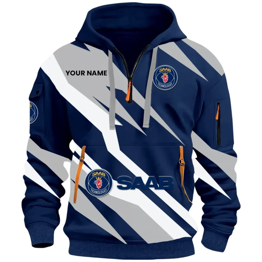 Utility Auto Hoodie Half Zip 3D Print, Sporty Urban Hoodie Style CAR514100925155 - Image 3
