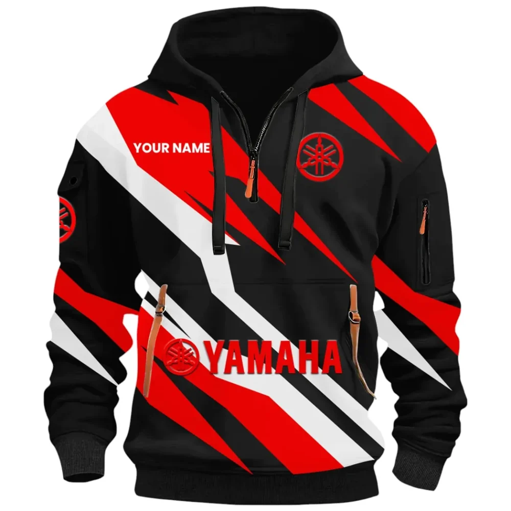 Dual-Sport Bike Hoodie Half Zip 3D Print, Rugged Casual Hoodie CAR514100925158 - Image 3