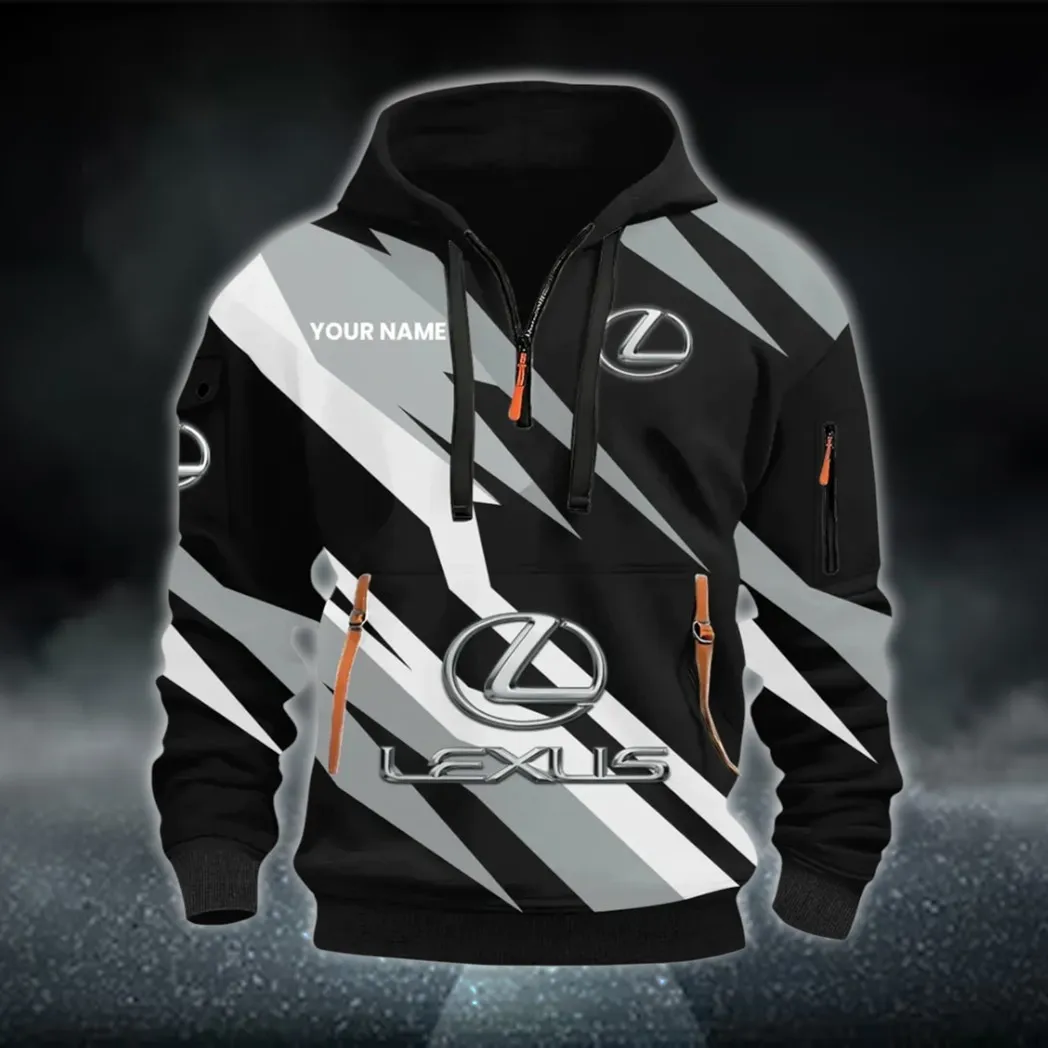 Premium Crossover Hoodie Half Zip 3D Print, Comfortable Street Hoodie CAR514100925159