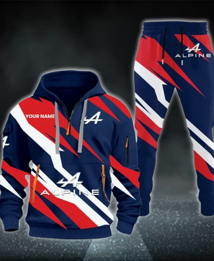 Sports Car Hoodie Half Zip x Sweatpants Set, Everyday Gearhead Hoodie Combo CAR514100925161