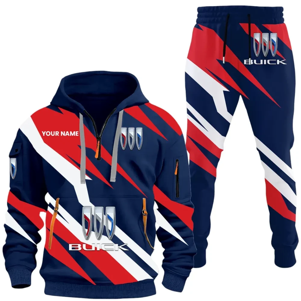 Full-Size Sedan Hoodie Half Zip x Sweatpants Set, Road-Ready Hoodie and Jogger Set CAR514100925162 - Image 2