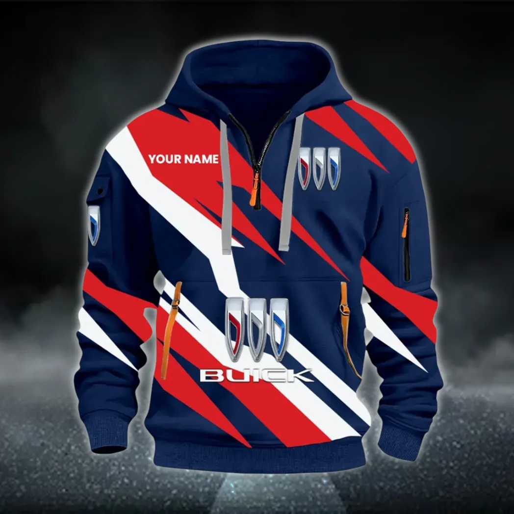 Full-Size Sedan Hoodie Half Zip 3D Print, Comfortable Urban Hoodie CAR514100925162