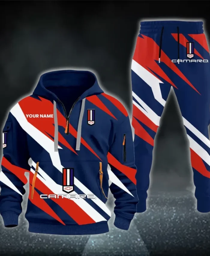 Street Racer Hoodie Half Zip x Sweatpants Set, 3D Car Culture Hoodie Set CAR514100925165